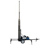 21m trailer mast tower system/pneumatic telescopic mast/ mobile trailer system/