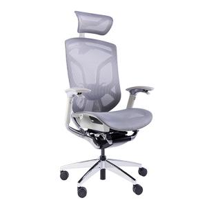 China Grey Frame Ergonomic Office Chair Large Tilting Angle Multi Adjustment on sale