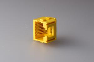 Wholesale Modular SMT  Low Profile RJ45 Jack , Rj45 Modular Plugs Sinking Connector  Plastic Yellow from china suppliers