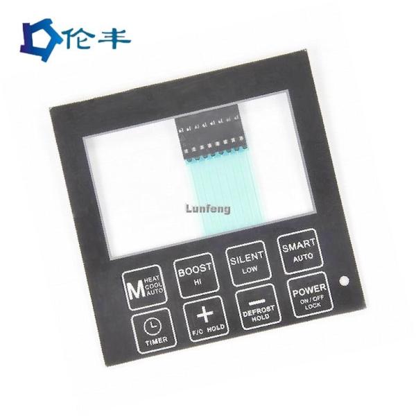 Quality PET Glossy Capacitive Membrane Keypad Touch LCD Window 3M468 for sale