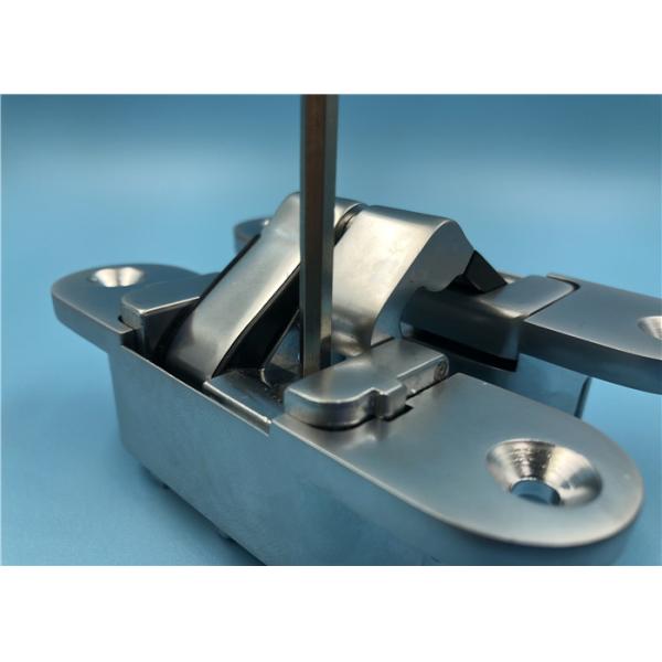 Pearl Chrome Adjustable Concealed Hinges For House Solid Wood Door