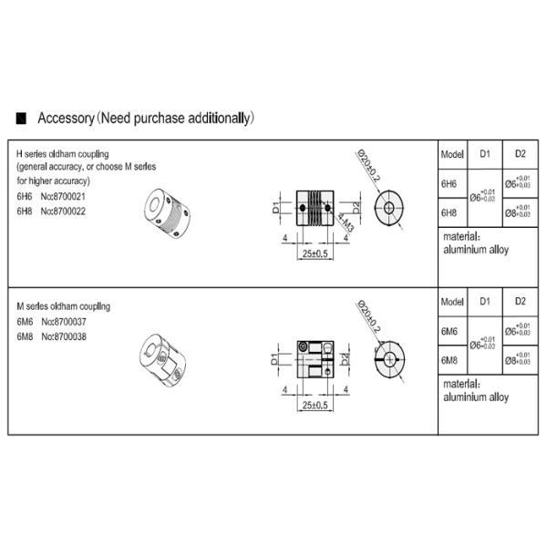Solid Shaft 5mm Quadrature Shaft Encoder S38 Small Size 1000 Pulses Per Rotation