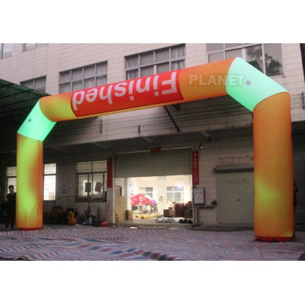 Custom Advertising LED Inflatable Start Finish Arch For Event