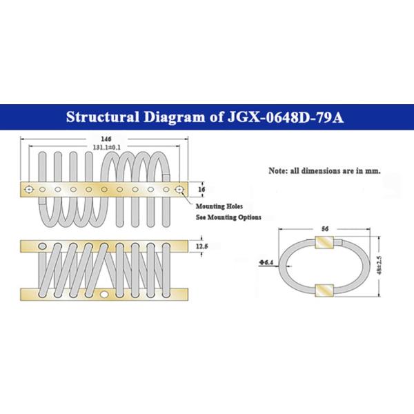 Compact Wire Rope Isolator Anti Vibration Mount Engine Stand Satellite Antenna Sensor