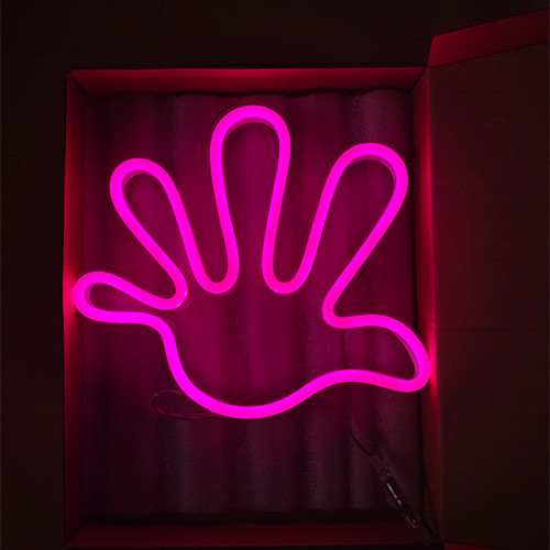 Gesture Finger Palm Neon Light Sign Wall Mount 12v grils gift neon signs