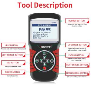 Wholesale Multi-languages large screen car Code Reader OBD2 Diagnostic Tool from china suppliers