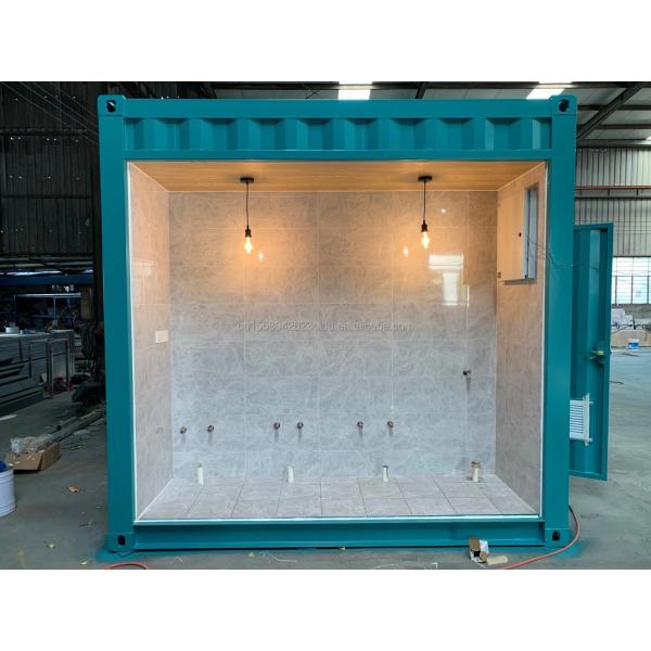 40 FT Expandable Steel Prefabricated House for Customizable Mobile Container Store Wall 50/75/100mm Wave Sandwich Panel