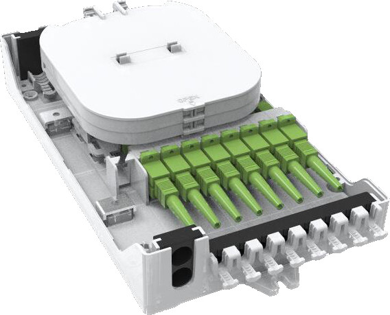 Wholesale GFS-8ZT,fiber distribution box,splitter box,Max Capacity 8 cores,,size 235*126*52mm, Material: PC+ABS,IP 65 from china suppliers