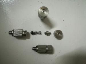 China SS high pressure foging spray nozzle with ruby oririfc on sale