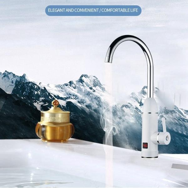 304 Stainless Digital Control Electric Faucet LVD Fast Electric Heating Water Tap