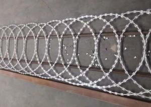 Grass Green Flat Razor Wire Linear Razor Ribbon Wire Galvanized