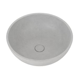 Wholesale Counter Top Table Concrete Wah Basin Light Cyan Gray Round Shape from china suppliers