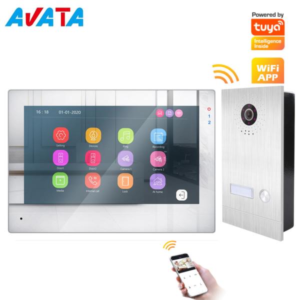 Quality Mobile Phone Tuya APP Remote Control System Apartment Video Intercom Video Doorbell two way intercom for sale