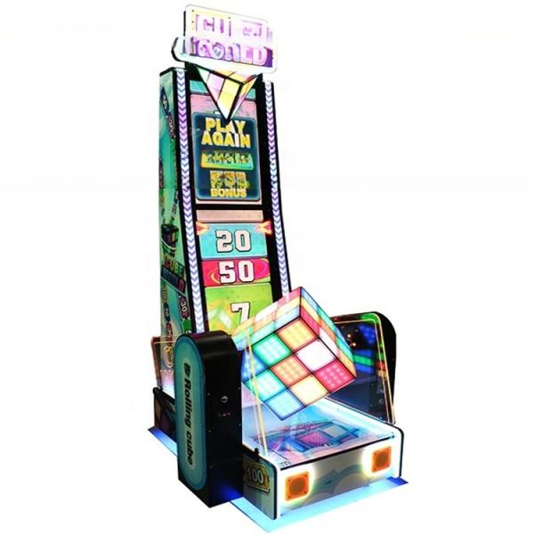 Entertainment game park indoor single player ticket redemption magic cube world rolling game machine for sale