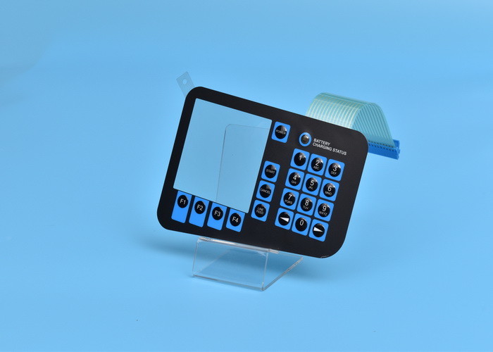 Membrane switch with 7- segment display LED with good light shield