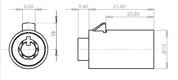 7 Pins tumbler gaming machine lock/tubular key cam locks
