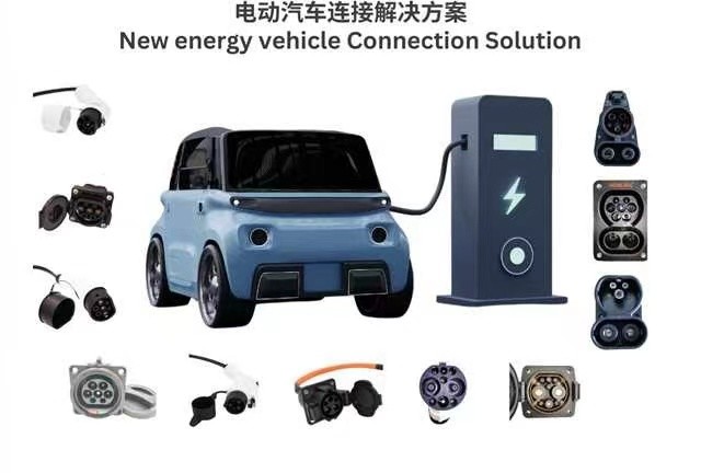 Durable EV Car Waterproof Connector 3.5KW 16A 1000V 7PIN Female
