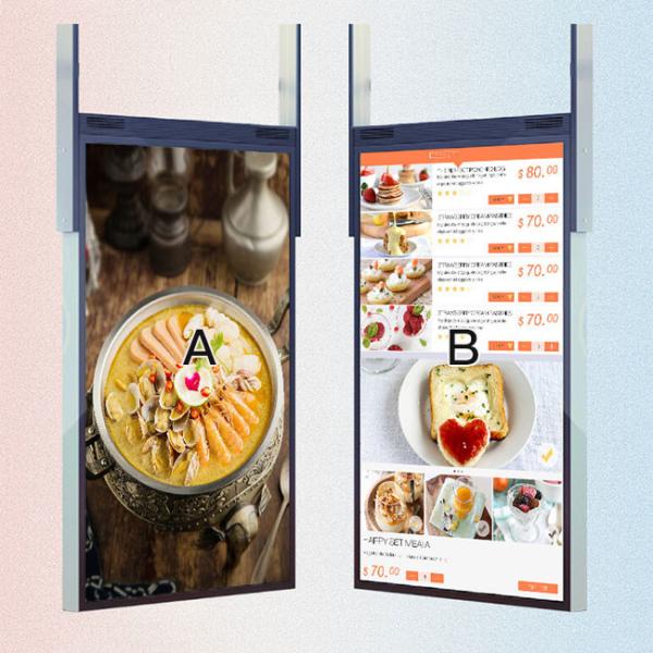 High Brightness Window Facing Display Single Double Side Ultra Thin 43 49 55 LCD Advertising Display