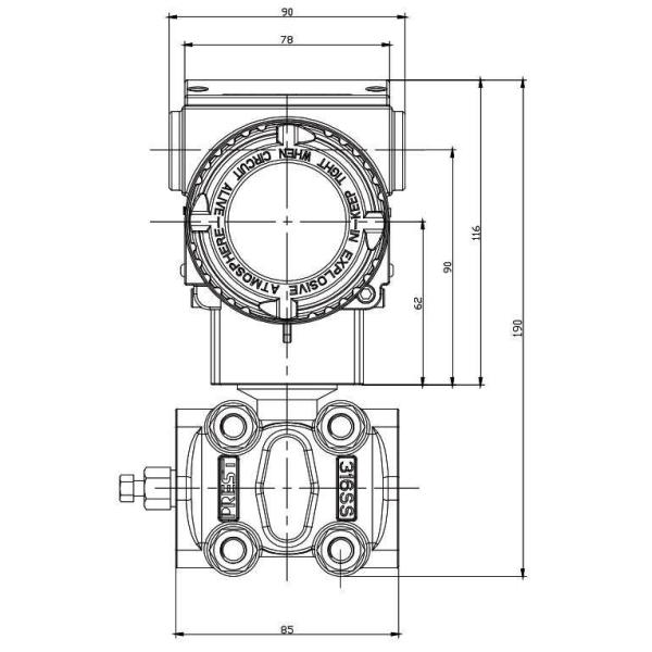 0-0.6KPa-6KPa Range Code 0B Smart DP Transmitter with ±0.05% Reference Accuracy