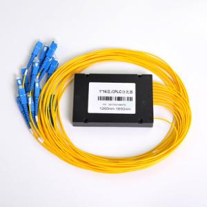 Wholesale 1X16 ABS Box PLC Splitter , SC UPC FTTB FTTH Fiber Optic Cable Splitter from china suppliers