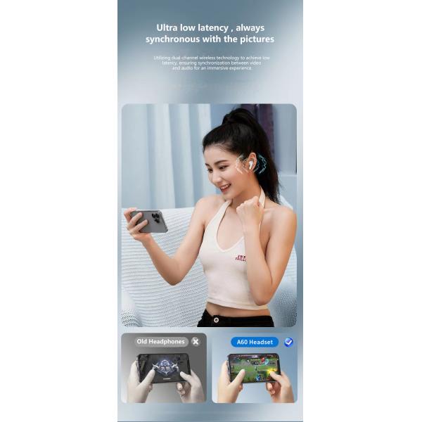 Private Mold Wireless HiFI Earbuds with Low Latency ANC ENC and Digital Display