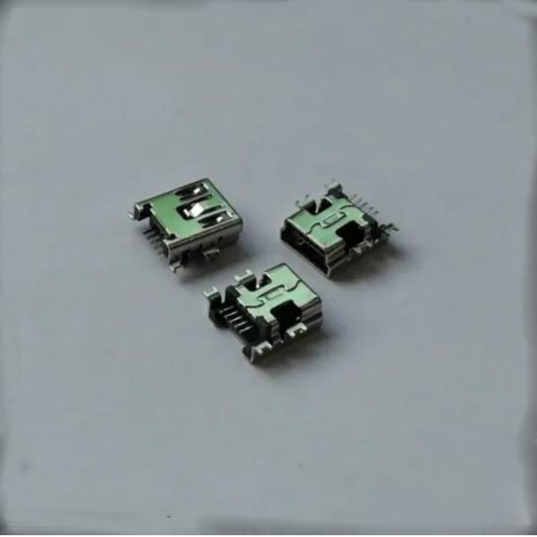 Nickel Plating Shell 5 Pin Sink 1.7mm Micro USB Socket Connector