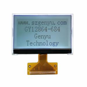 China 2.72 Inch 128x64 LCD COG Display Graphic FSTN Screen Positive White Backlight 36PIN FPC on sale