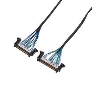 China LCD Notebook Computer Coaxial Cable Assembly Customized 20pin 30pin LVDS on sale