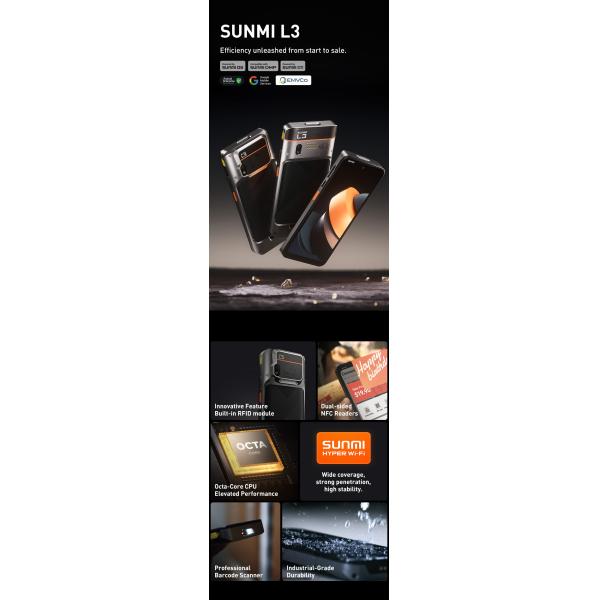 GMS Supported Data Collection Device with 1*Type-C 6*Pogo PIN and 8*Pogo PIN Interface