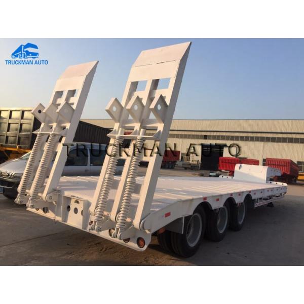 Customizec 70 Tons Low Bed Container Trailer Used For Transport Excavator