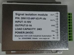 Wholesale WAYJUN 3000VDC isolation 0-100mA/0-1A/0-500mA Large current output isolators metal case DIN35 signal converter from china suppliers