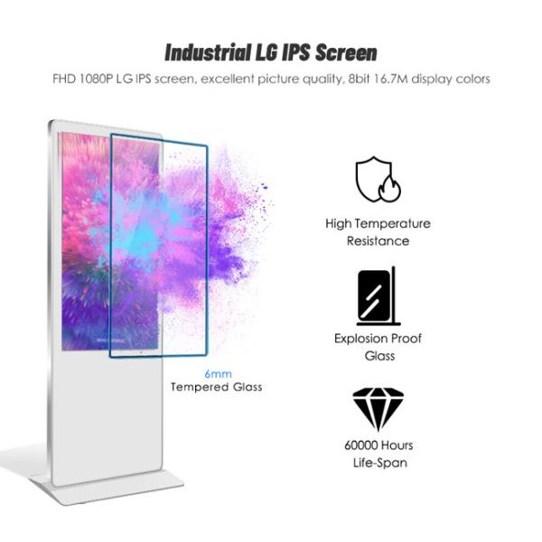 ODM Floor Standing Interactive Kiosk 43 Inch Digital Signage