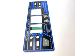 China Key Pad Instrument Membrane Control Panel With 2.54MM Pitch Female Connector on sale