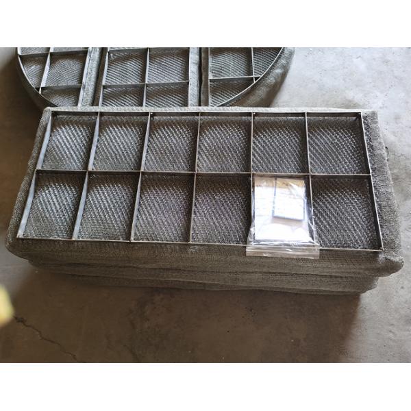 SS304 Wire Mesh Mist Eliminator Pads Knitting Gas Liquid Filtering