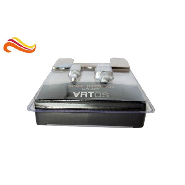 Clear PETG / PVC Plastic Clamshell Packaging Box Customized Shape For USB Cable