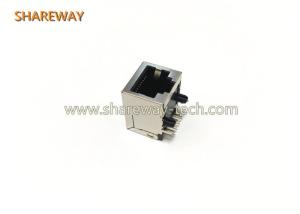 China BS-RV30289 Vertical 10 / 100Mb AMDIX RJ45 Magnetic Ethernet Jack For ADSL Modems on sale