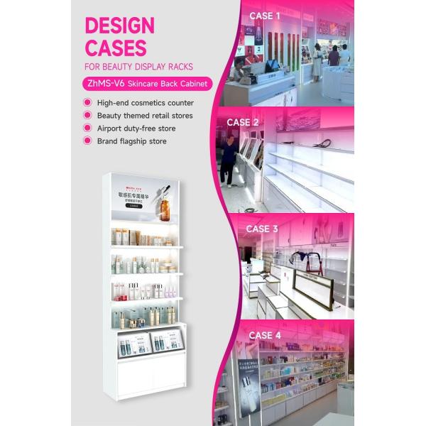 ZhMS-V6 Adjustable Light Source Skincare Display Cabinet with Soft Film Light Box