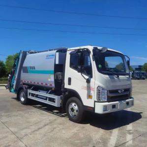 China Diesel Fuel 6.50-16 Tire Garbage Bin Truck With 6 Pieces And 1 Spare on sale