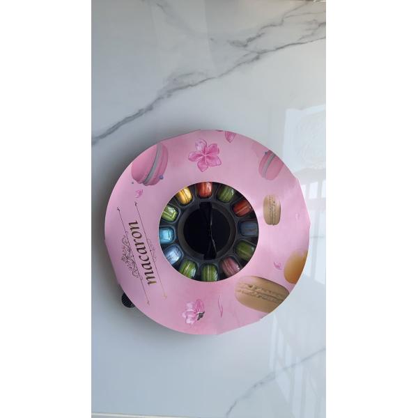 Portable Macaron 33-grain Packaging Transparent Macaron Tray Packaging Transparent Box Plus Carton Packaging Supplier