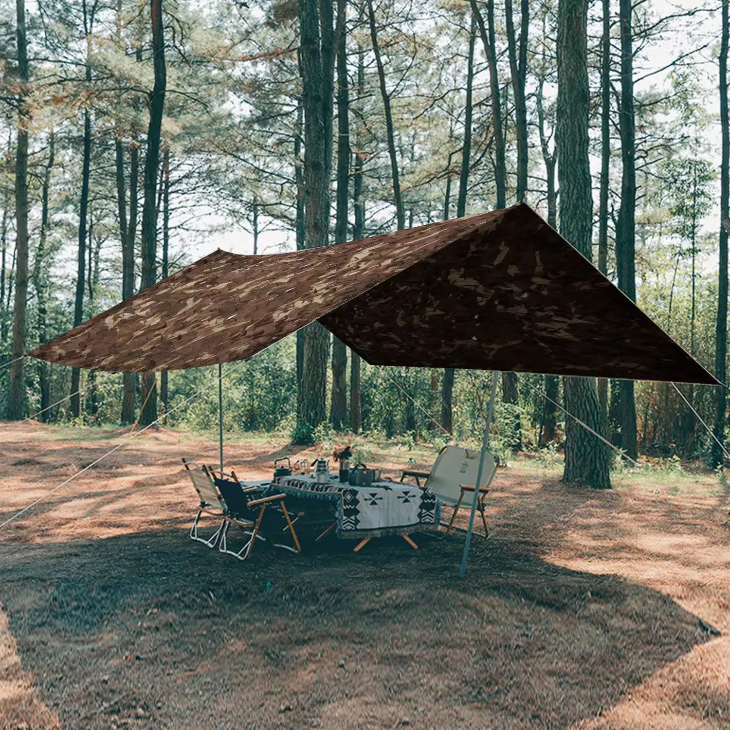 Jungle Military Camouflage Net Green Sunscreen Shade Net Double Layer Cover Net