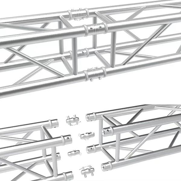 Round Square Aluminum Alloy DJ Lighting Truss Stand Custom For Concerts