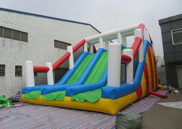 Quality Double Stitching Inflatable Outdoor Sport Games Wipeout Obstacle Course for sale