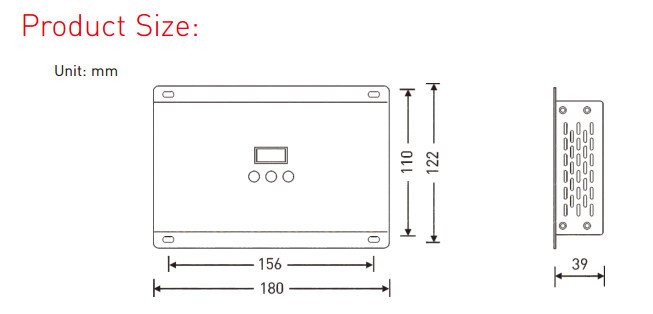 Fast Self - Testing LED DMX Decoder 12 Channel Output OLED Screen Easy Operation