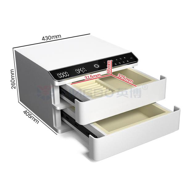 Quality Auto Open Double Layers Secure Jewelry Box 34kg With Dual Alarm for sale