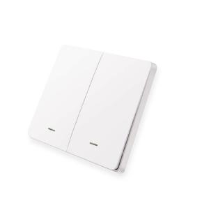 Wholesale Push Button Zigbee Switch Without Neutral Wire Single Live Smart Switch 2 Gang from china suppliers