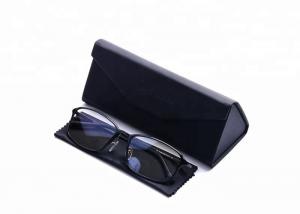 Wholesale Carbon Fiber Leather Eyeglass Case , Leather Sunglass Case Customized Color from china suppliers