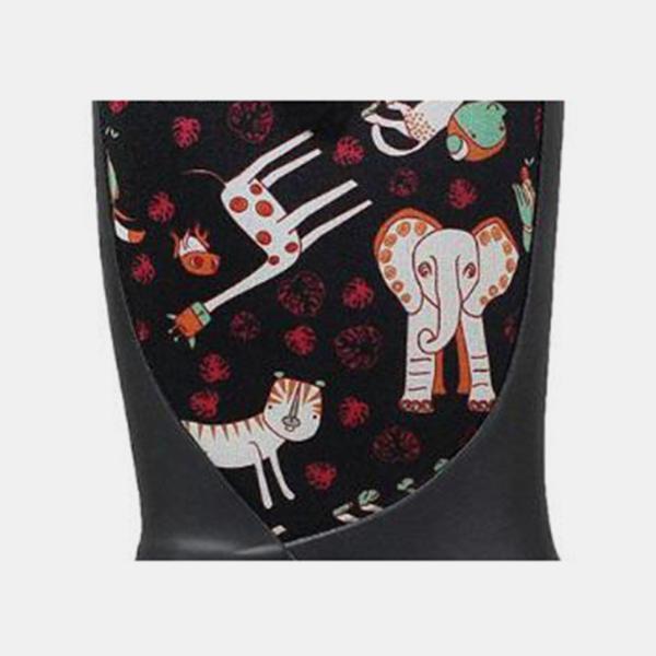 Winter Animals Printed Neoprene Waterproof Rain Boots Durable