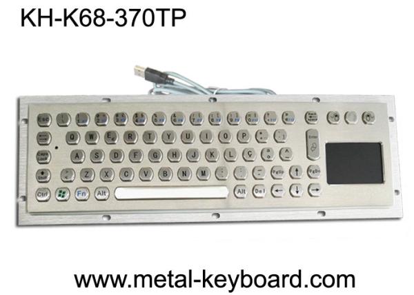 Quality 70 Keys Industrial Computer Keyboard SUS304 Brushed With Touchpad for sale