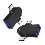 2 in 1 USB3.0 to Micro B Type C USB Converter OTG Adapter for Android Phone U