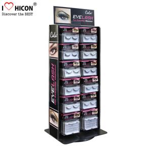 China Advertising Table Top Metal Acrylic Eyelash Display Stand Rotating For Beauty Product on sale